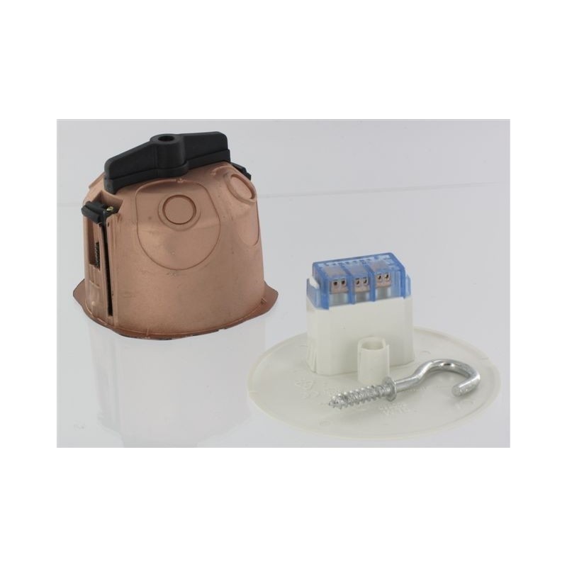 Eur'Ohm - KIT Point De Centre DCL En Saillie - 85 Mm - Avec Douille Dcl E27 Ref 53098 3663752019378